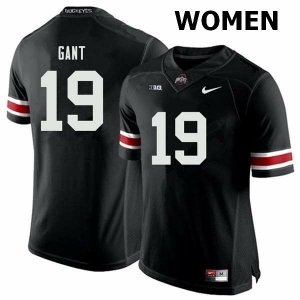 NCAA Ohio State Buckeyes Women's #19 Dallas Gant Black Nike Football College Jersey HGG1445AN